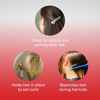 RED by KISS 3-teiliges Styling-Set – 0,3-Zoll Keramik-Tourmalin-Glätteisen, 1/4-Zoll Mini-Lockenstab, 80 Haarklammern – für Kanten, enge Locken, Twist-Frisuren & Frizz-Kontrolle bei kurzem Haar