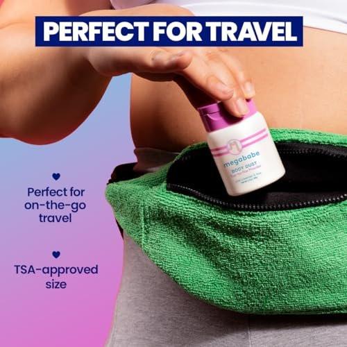 Megababe Body Dust – Schweißabsorbierendes Körperpuder mit Lavendel & Aloe, Talkumfrei, Natürlich, 1,7 oz