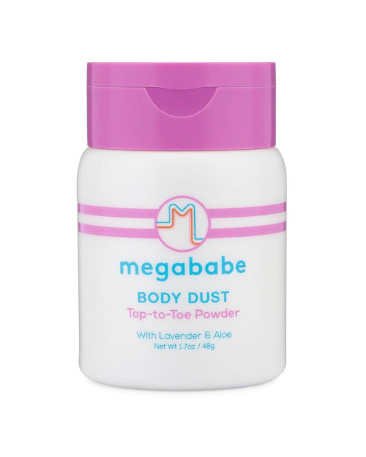 Megababe Body Dust – Schweißabsorbierendes Körperpuder mit Lavendel & Aloe, Talkumfrei, Natürlich, 1,7 oz