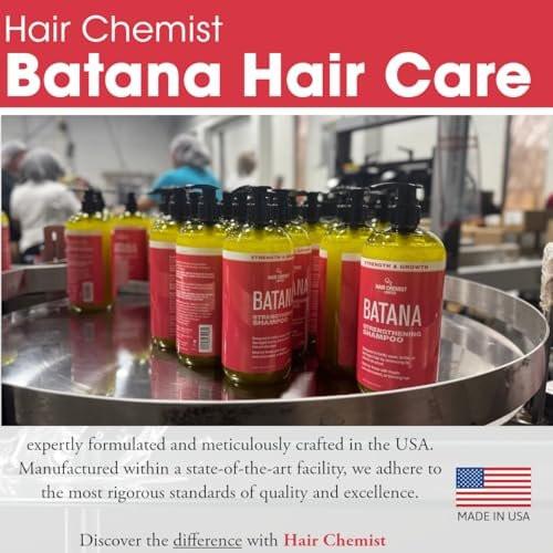 Hair Chemist Batana Stärkendes Shampoo, Conditioner und Haaröl Set (3-teilig) – Batana Shampoo und Conditioner für Haarwachstum, Verdickung und Stärke, Batana Haaröl