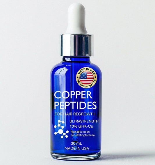 Kupferpeptide für Haarwachstum - Ultrastarkes 10% Kupferpeptid-Serum für Haare, Liposomal mit 7-facher Absorption - Hergestellt in den USA