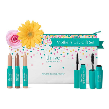 Thrive Causemetics Mini Makeup Essentials Geschenkset – Mini Mascaras & Highlighter Sticks für den perfekten Look