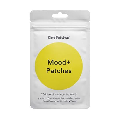 Kind Patches Mood Plus Patches mit Mucuna Pruriens, Rhodiola und Löwenmähne Extrakt - Vegan - 30 Stück