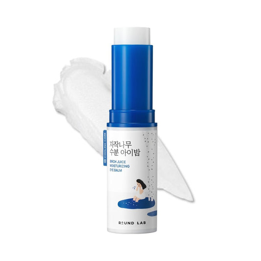 ROUND LAB Birch Juice Icy Cooling Eye Stick – Depuffing Glow Booster Balm für geschwollene Augen, dunkle Augenringe, feine Linien | Feuchtigkeitsspender für unterwegs | Koreanische Hautpflege | 0,35 oz