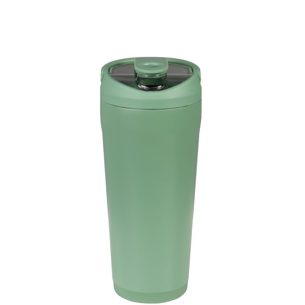 HydroJug 24 oz Edelstahl Shaker – Isoliert, auslaufsicher, BPA-frei mit leiser Mischgitter – Klumpenfrei, leise – Premium Shaker für Fitness, Sport & Alltag, Salbei