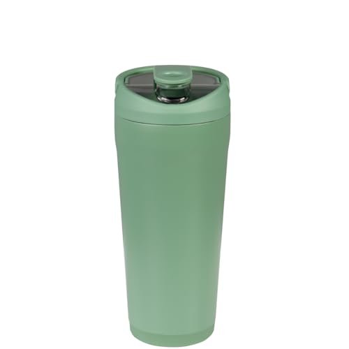 HydroJug 24 oz Edelstahl Shaker – Isoliert, auslaufsicher, BPA-frei mit leiser Mischgitter – Klumpenfrei, leise – Premium Shaker für Fitness, Sport & Alltag, Salbei