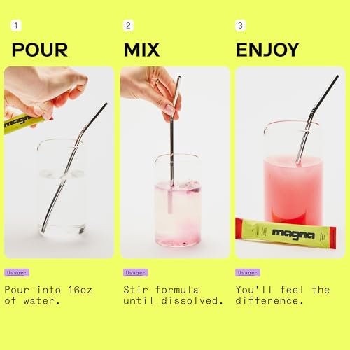 MAGNA Electrolytes Pulver – Hydration, Energie & Fokus mit Magnesium L-Threonat (7 Portionen, Wassermelone-Limette)