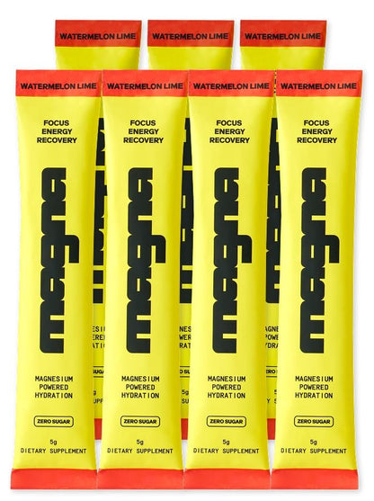 MAGNA Electrolytes Pulver – Hydration, Energie & Fokus mit Magnesium L-Threonat (7 Portionen, Wassermelone-Limette)