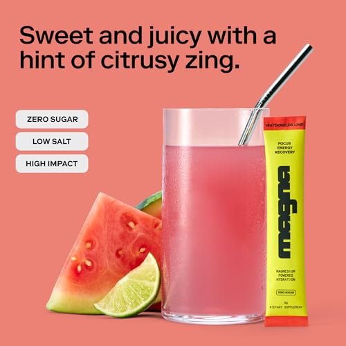 MAGNA Electrolytes Pulver – Hydration, Energie & Fokus mit Magnesium L-Threonat (7 Portionen, Wassermelone-Limette)