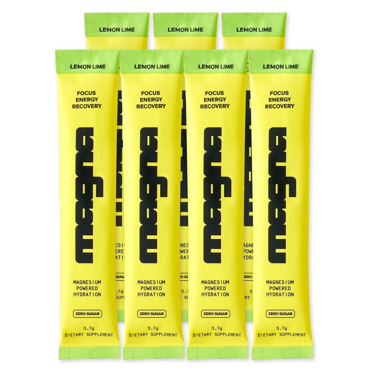 MAGNA Elektrolyt-Pulver für Hydration, Energie & Konzentration mit Magnesium-L-Threonat (7 Portionen, Zitrone-Limette)