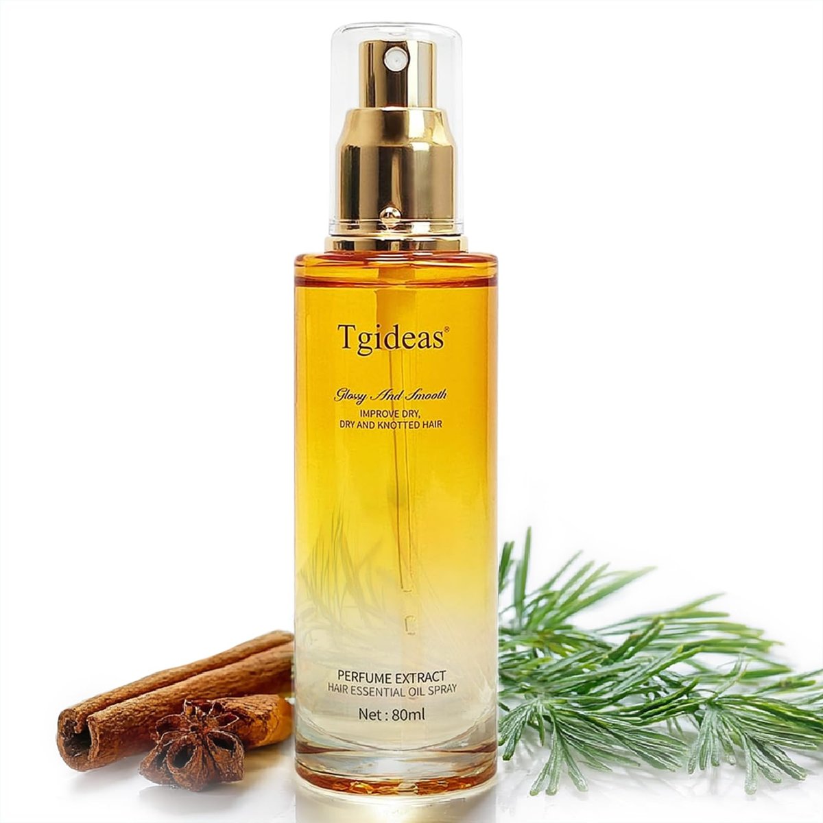 Tgideas Haaröl Spray - Leave-in Haarconditioner mit Jojobaöl und Sheabutter - Klärendes Haaröl Spray - Für trockenes Haar, Locken, Entwirren, Stylen und Feuchtigkeit - Für Frauen & Männer