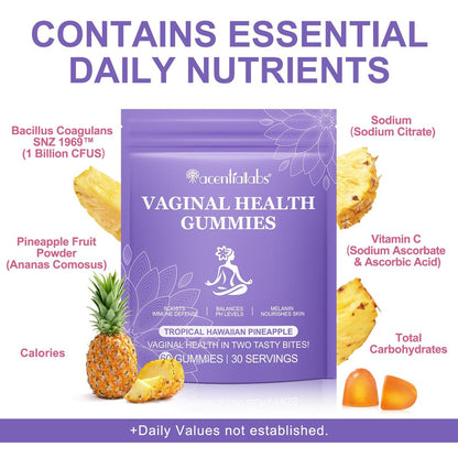 Vaginale Probiotika für Frauen, Vital Source Feminin Gummis, pH-Gleichgewicht für Frauen, Premium Feminin Balance Gummis, Förderung der Frauengesundheit - 60 Gummis