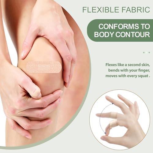 Hysimedy Silikon-Pflaster für empfindliche Haut 1"x3" 50 Stück – Flexible Stoffpflaster, latexfrei, hypoallergen, atmungsaktiv, kleine Wundpflaster für schmerzfreies Entfernen, ideal für Senioren und Kinder