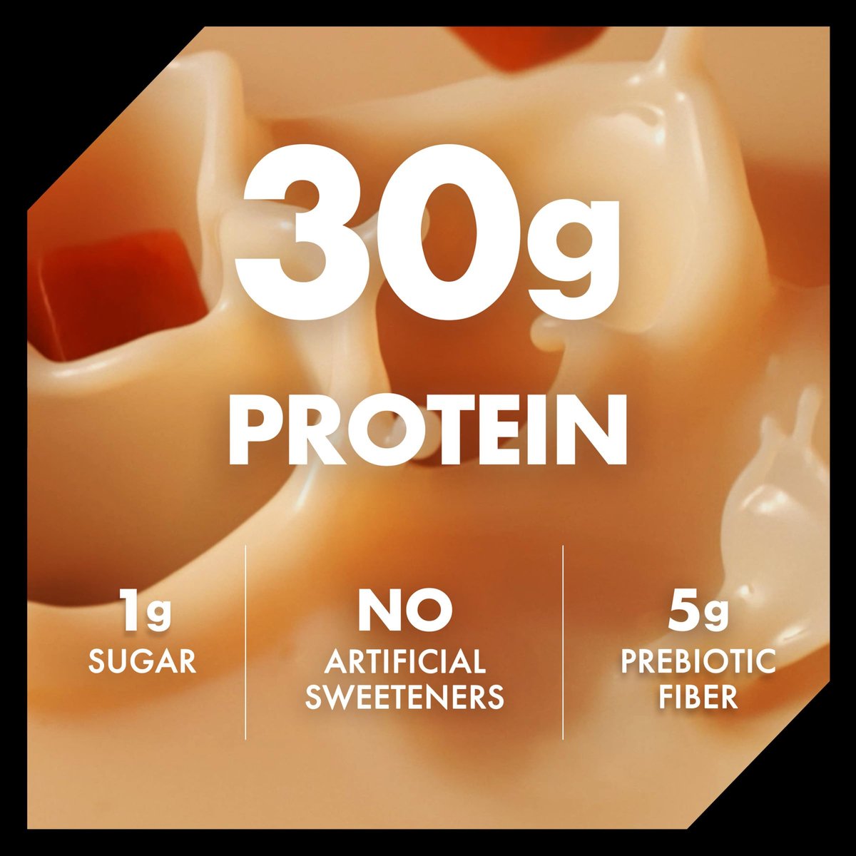 Oikos Protein Shake, Salz-Karamell, 30g Protein, 5g Präbiotische Ballaststoffe, Haltbar, Trinkfertig, 12er Pack (12 x 355ml)