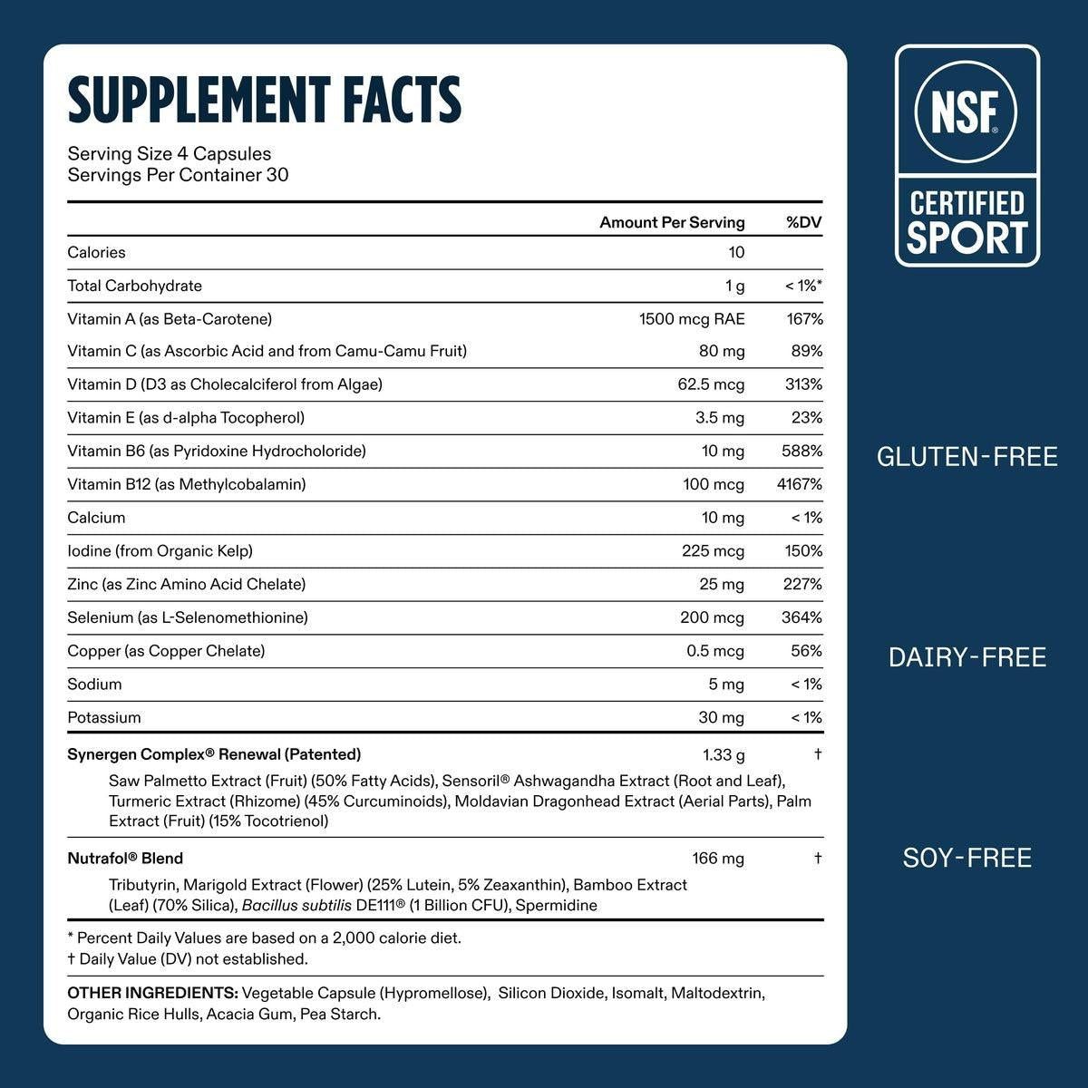 Nutrafol Men 50+ Haarwachstumspräparate, klinisch getestet für sichtbar dichteres Haar und Kopfhautbedeckung, #1 von Dermatologen empfohlenes Haarwachstumspräparat – 2-Monats-Vorrat, 2 Nachfüllbeutel