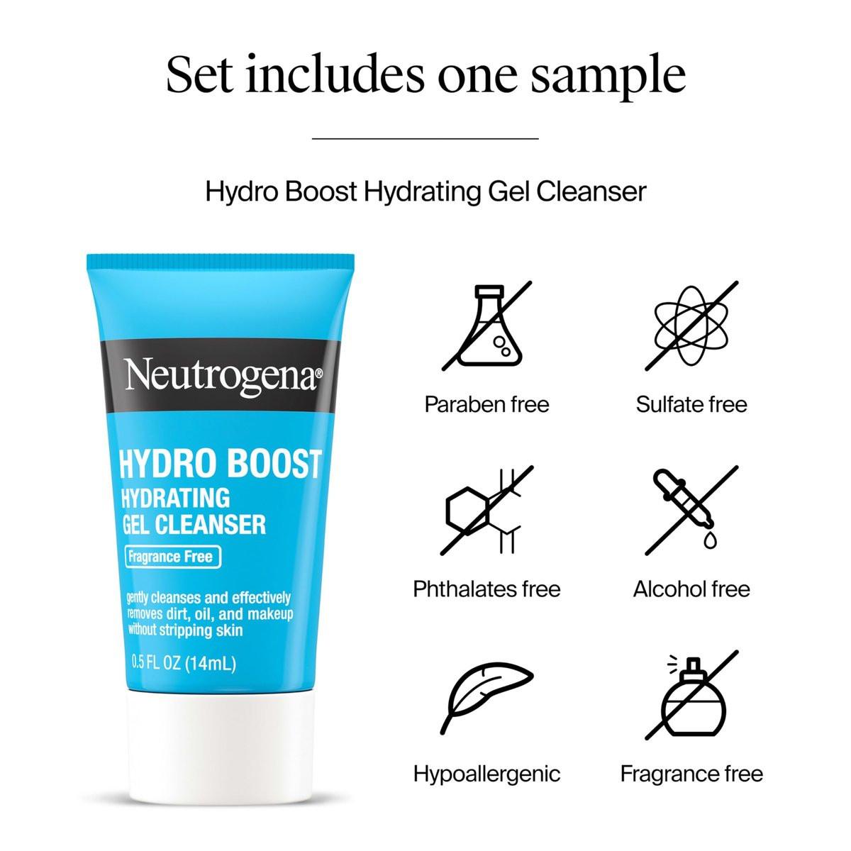 Neutrogena Rapid Wrinkle Repair Retinol Gesichtsfeuchtigkeitscreme, Anti-Aging-Gesichtscreme mit Retinol & Hyaluronsäure, 1,7 oz + Probiergröße Hydro Boost Gesichtsreiniger, 0,5 fl. oz