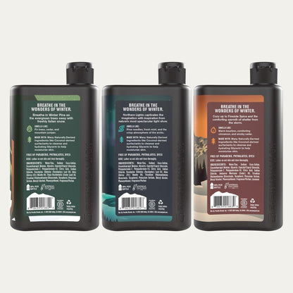 Every Man Jack Herren Duschgel Geschenkset – 3 belebende Winterdüfte – Tiefenreinigung, Feuchtigkeitspflege mit natürlich gewonnenen Inhaltsstoffen – 13,5 oz (3er-Pack)