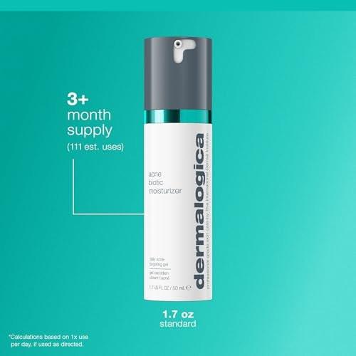 Dermalogica Acne Biotic Feuchtigkeitscreme – Leichte Tageslotion gegen Hautalterung und Unreinheiten, 50 ml