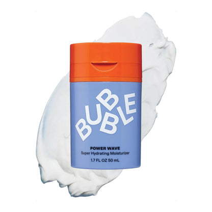 Bubble Skincare Power Wave Feuchtigkeitscreme – Hydratisierende Peptid-Gesichtscreme für trockene, empfindliche Haut mit Jojobaöl – Leichte tägliche Hautbarriere-Reparatur (50 ml)