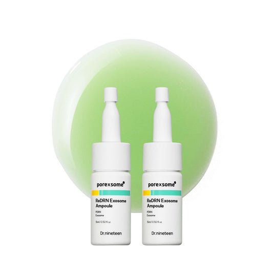 Dr.nineteen PoreXsome ReDRN Exosome AmpulleㅣBiome PDRN 750.000 ppm + Retinol + ExosomeㅣGesichtsserum für Porenstraffung & FestigungㅣKoreanische Hautpflege (0,50 fl.oz. x 2 Stück)