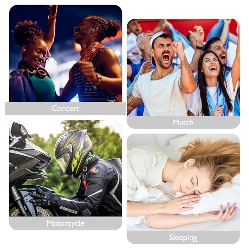 LOETRUY Ohrstöpsel zum Schlafen Geräuschunterdrückung - Wiederverwendbare Silikon-Ohrstöpsel für Konzerte, Motorrad, Sport und Festivals, 30 dB Lärmreduzierung, Waschbarer Gehörschutz - Rosa