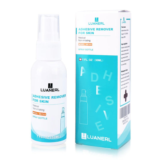Luanerl Klebstoffentferner für Haut, Spray, Verbände, Oberflächen & Stomaversorgung – Sanft, ohne Stechen, für empfindliche Haut – 30 ml Flasche