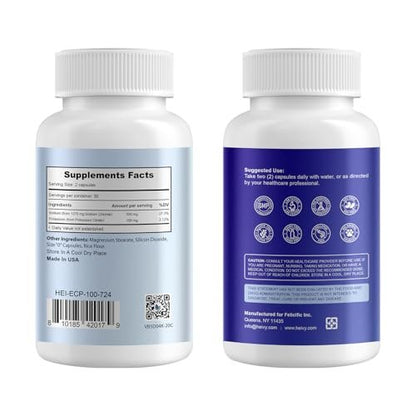 Heivy Elektrolyt-Kapseln, Hochdosierte Salz-Tabletten (500 mg Natrium & 100 mg Kalium), Salzpillen für POTS, Laufen, Keto, Elektrolyte für Hydrationsergänzung - 100 Stück (Größe 0) - Hergestellt in USA