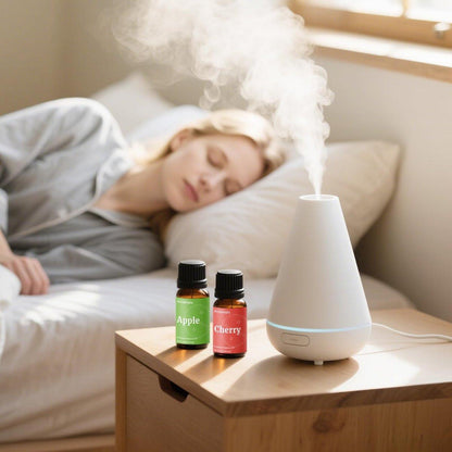 Frucht-Duftöle, Aromtopia 6x10ml Fruchtige Aromaöle für Diffuser, Seifen- und Kerzenherstellung – Erdbeere, Ananas, Zitrone, Kirsche, Passionsfrucht, Apfel – Geschenkset