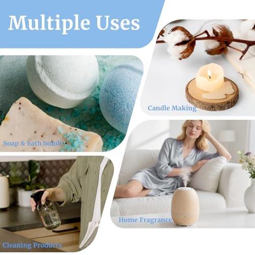AROMTOPIA Diffuser Duftöle – 6x10ml Frische Zuhause Set für Aromadiffuser, Duftlampe, Seifen- und Kerzenherstellung – Frische Wäsche, Meeresbrise, Zitrone
