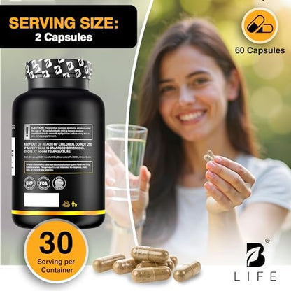 Bio Ashwagandha KSM-66 1000 mg Kapseln | Adaptogen für Cortisolabbau & Stressabbau | Stimmung, Ruhe & Schlaf für Männer & Frauen | 60 vegane Kapseln
