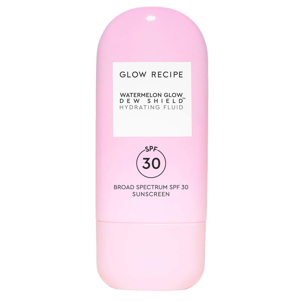 Glow Recipe Dew Shield Korean Face Sunscreen SPF 30 – Feuchtigkeitsspendender Sonnenschutz, leichter Primer für Make-up, ohne weißen Schimmer, mit Niacinamid (15 ml)