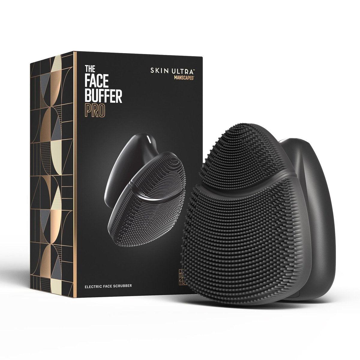 MANSCAPED® The Face Buffer PRO – Elektrischer Silikon-Gesichtspeeler für Männer – 3 Reinigungsmodi & 2 Vibrationsgeschwindigkeiten