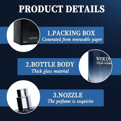 Eau de Toilette Pheromon Cologne für Männer – Citrusfrischer, langanhaltender Duft mit Zitrone, Pfeffer und Zedernholz – 1,7 Unzen (50 ml)