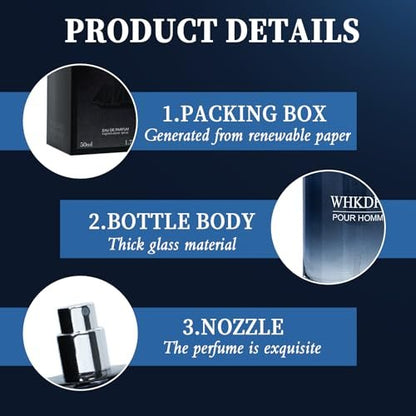 Eau de Toilette Pheromon Cologne für Männer – Citrusfrischer, langanhaltender Duft mit Zitrone, Pfeffer und Zedernholz – 1,7 Unzen (50 ml)