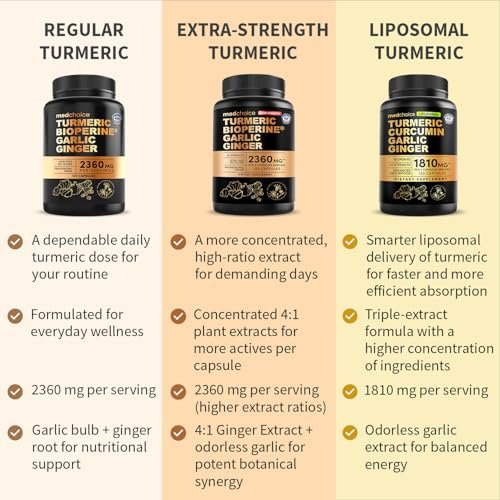 Liposomales Kurkuma – Hochabsorbierende Curcumin-Ergänzung, Non-GMO-Mischung für Verdauungskomfort & tägliche Unterstützung – Bio-Kurkuma-Präparat mit schwarzem Pfeffer (120 Kapseln, Packung mit 1)