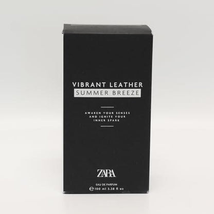 Zara Vibrant Leather Summer Breeze Eau de Parfum für Herren – Frischer Zitrus-Ginger-Jasmin-Duft, 100 ml