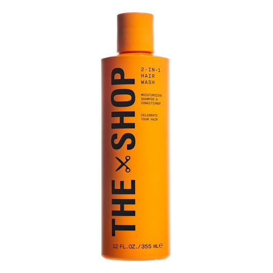 The Shop by LeBron James Herren 2-in-1 Feuchtigkeitsspendendes Haarwaschmittel, Shampoo & Conditioner mit Kokosnuss-Reinigern, hydratisiert Haar & Kopfhaut, glättet & verleiht Glanz, erfrischender Eukalyptusduft, 355 ml