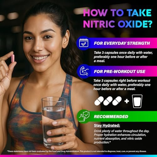 Nitric-Oxid-Supplement für Männer & Frauen 2250 mg - Nitric-Oxid-Booster mit Kiefernrinde | L-Arginin | L-Citrullin | Rote Bete | Vitamin C & B12 - Muskeln, Energie & Durchblutung - Laborgetestet, 90 Kapseln