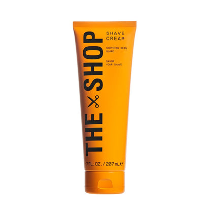 The Shop by LeBron James Herren-Beruhigende Rasiercreme, Ultra-reicher Schaum für alle Hauttypen, verhindert Schnitte, Rasurbrand und Reizungen, pflegt und glättet mit Macadamianussöl, 207 ml