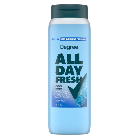 Degree All Day Fresh Body Wash Cool Rush – Tiefenreinigendes Duschgel, 591 ml