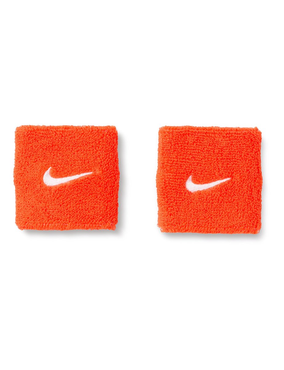 Nike Unisex Swoosh Classic Schweißband 2er-Pack – Team Orange/Weiß, One Size