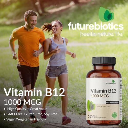 Futurebiotics Vitamin B12 1000mcg – 250 vegetarische Tabletten, nicht-GVO