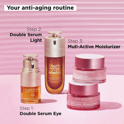 Clarins Multi-Active Tagescreme SPF 15 mit Niacinamid | Glättet feine Linien | Strafft sichtbar die Poren | Ebenmäßiger Teint und Textur | Fördert den Glow | Stärkt die Feuchtigkeitsbarriere | Alle Hauttypen | 48 ml