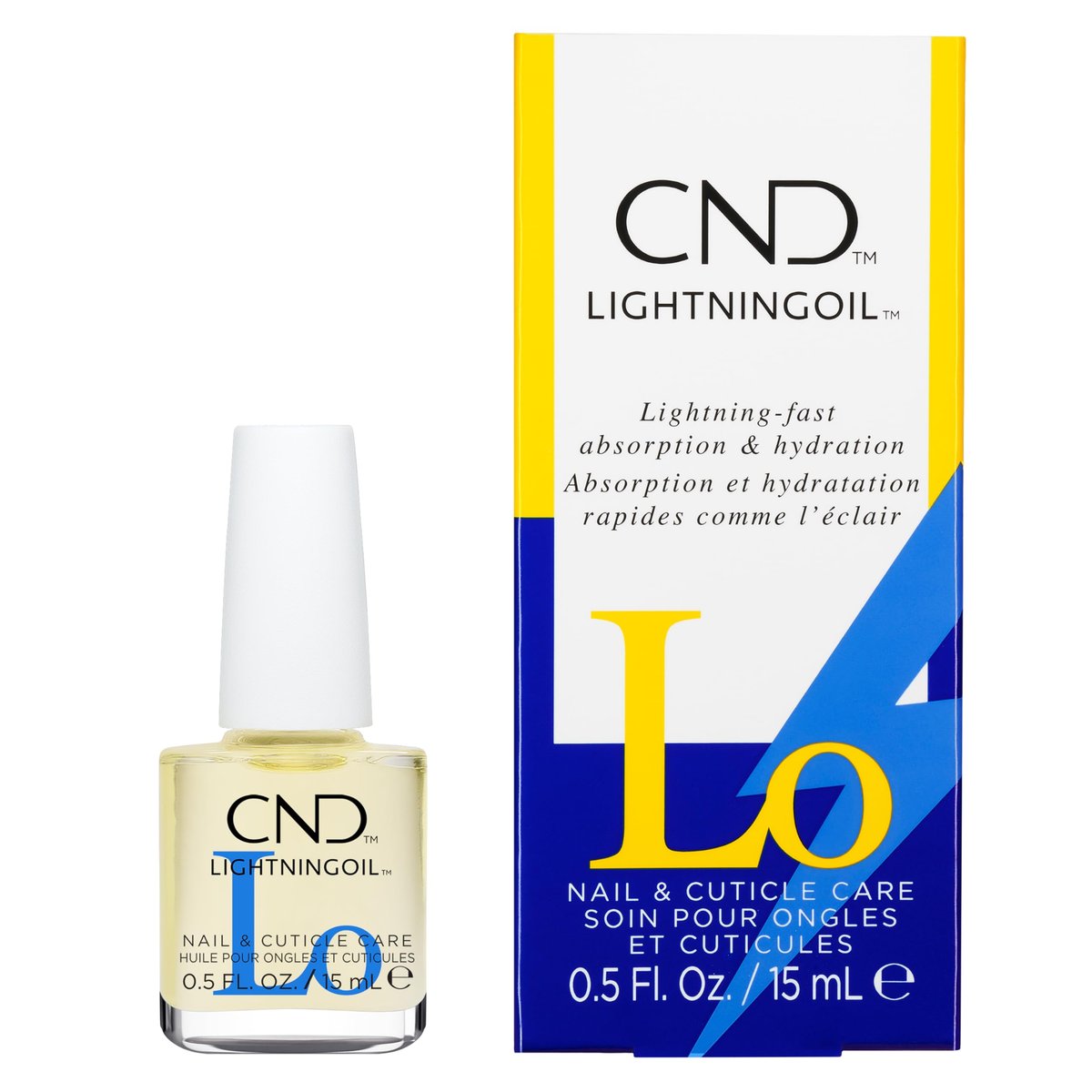 CND LIGHTNINGOIL – Blitzschnell einziehendes Nagel- und Nagelhautöl, 0,5 fl oz