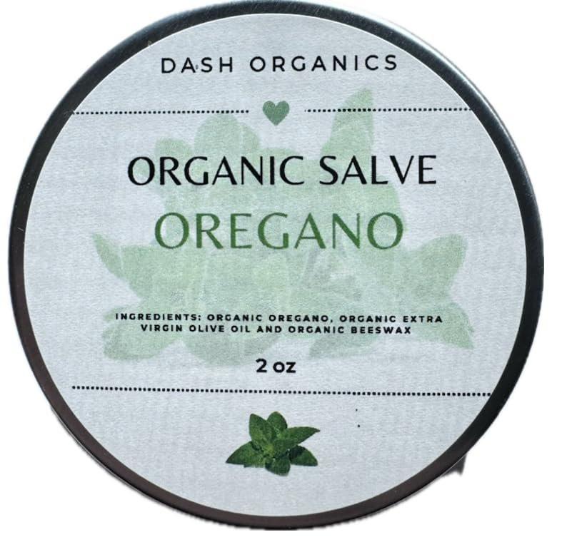 DASH ORGANICS Bio Oregano-Salbe | Natürlicher Kräuterbalsam für trockene Haut | Duftneutral | 60 ml | Mineral-Make-up-Grundierung oder Make-up-Entferner