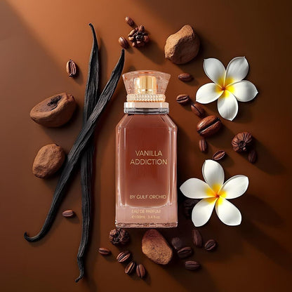 Gulf Orchid VANILLA ADDICTION Eau de Toilette – 3,4 Fl Oz – Verführerischer Vanilleduft für Damen und Herren