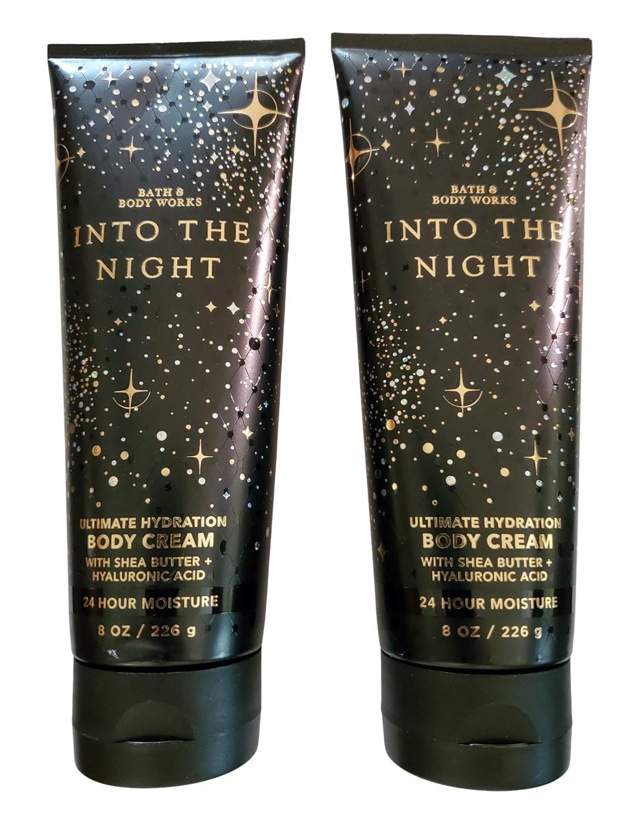 Bath & Body Works Into the Night Ultimate Hydration Body Cream 2er-Pack – 8 Unzen je Tube