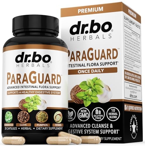 ParaGuard Cleanse Detox Kapseln – Darmreinigung für Erwachsene mit Schwarznuss, Wermut, Nelke & Oregano – 30 Kapseln