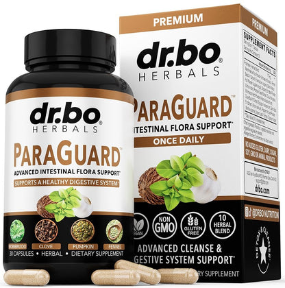 ParaGuard Cleanse Detox Kapseln – Darmreinigung für Erwachsene mit Schwarznuss, Wermut, Nelke & Oregano – 30 Kapseln