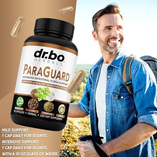 ParaGuard Cleanse Detox Kapseln – Darmreinigung für Erwachsene mit Schwarznuss, Wermut, Nelke & Oregano – 30 Kapseln